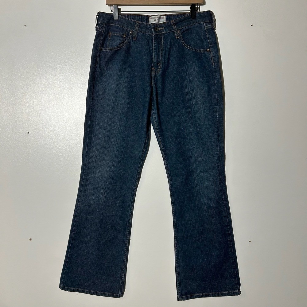 Levi Strauss Signature Womens Misses 12 Medium Stretch Low Rise Bootcut Jeans